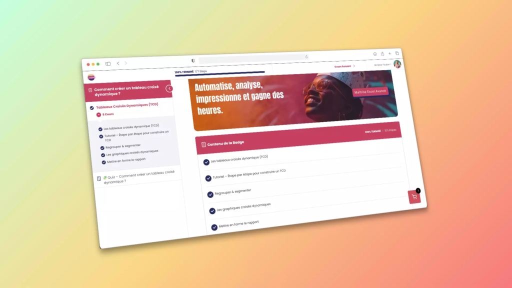 Comment créer un tableau croisé dynamique