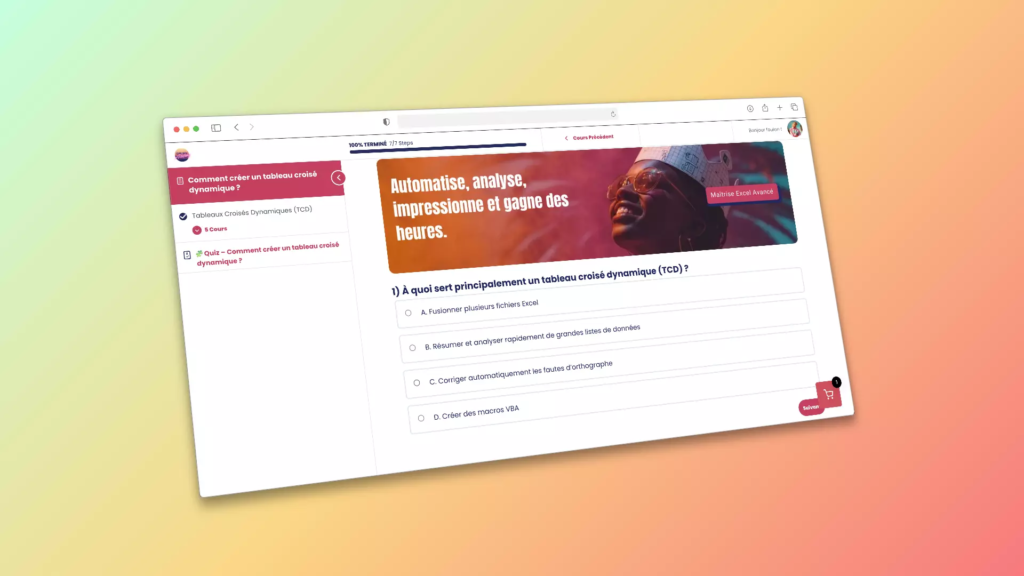 Comment créer un tableau croisé dynamique