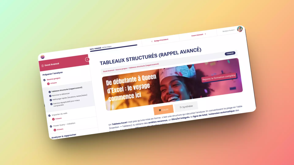Excel Avancé